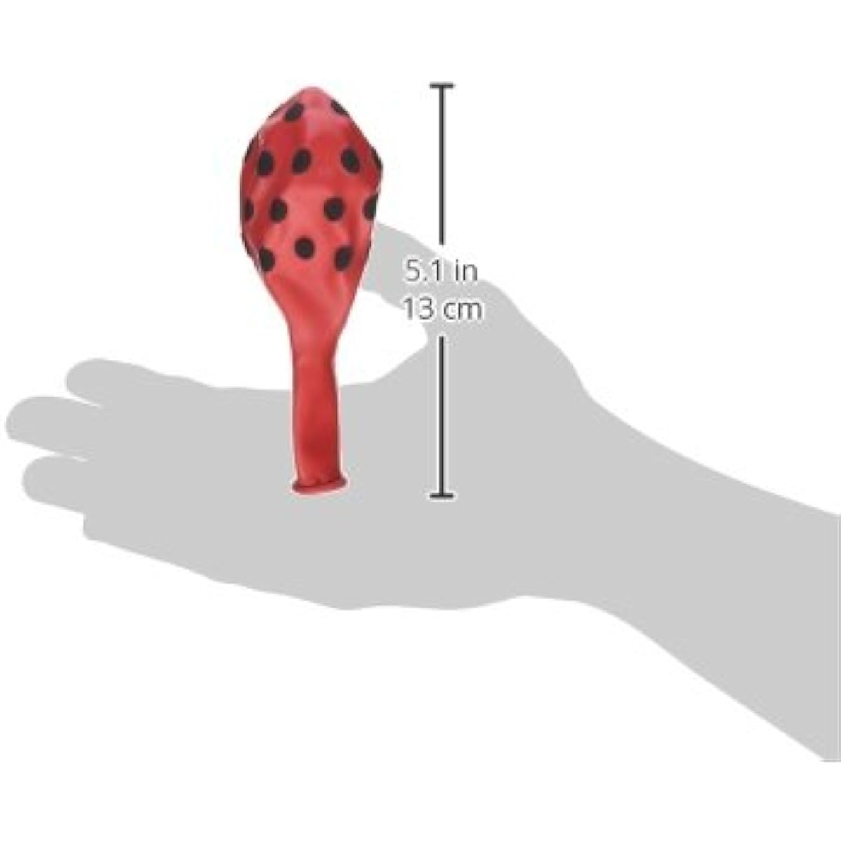 Qualatex Polka Dots Balloons (11, Red with Black Dots) by Qualatex