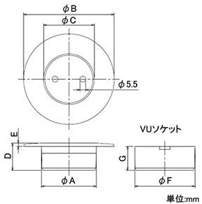 Kakudai Stainless Tsubahiro Cleaning Port for VP/VU Adhesive Type 400-411-50