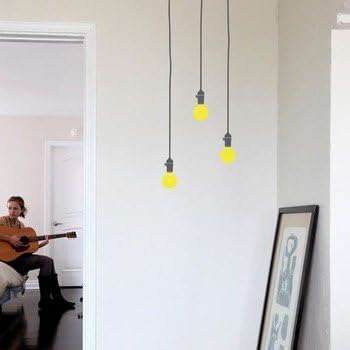 BLIK Wall Sticker Socket Light Charcoal/Lemon BL-MJ-Sock