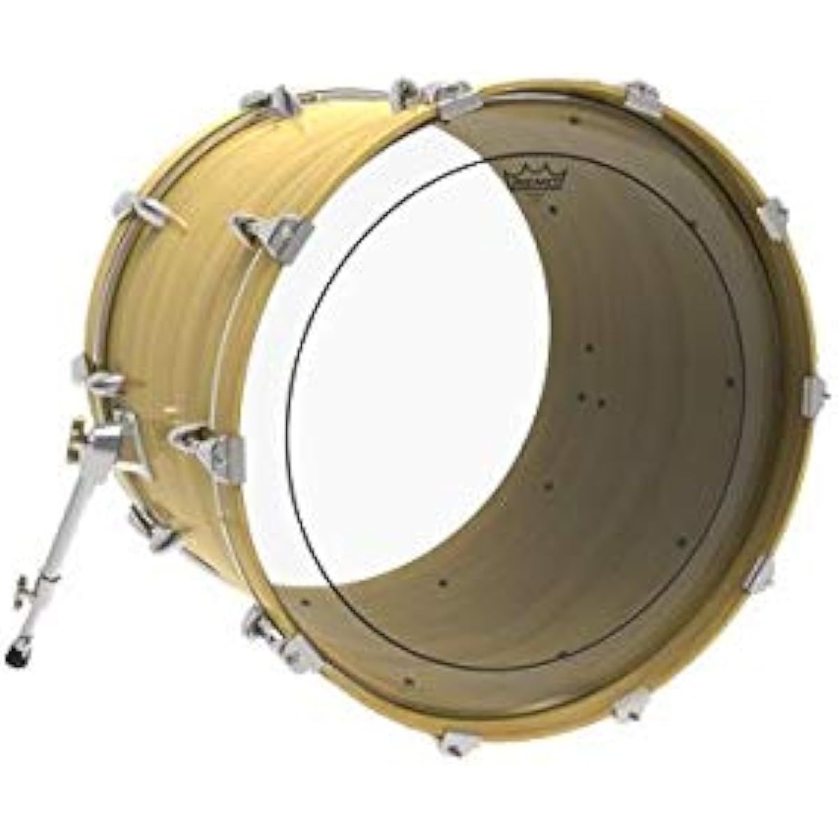 REMO PS-324BB Drum Head, Pinstripe Clear, for Bass Drums, 24"
