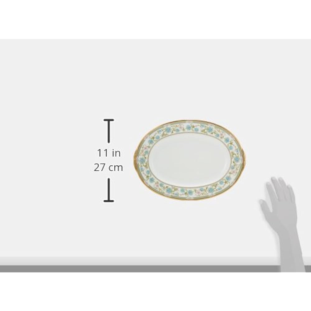 Noritake Oval Plate 37cm Yoshino 1 Piece Bone China T59544/9983