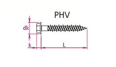 Sanko Techno Press Anchor Countersunk Head Thread Diameter 6 x 110mm 100 Pieces PFV-6110 (54-437)
