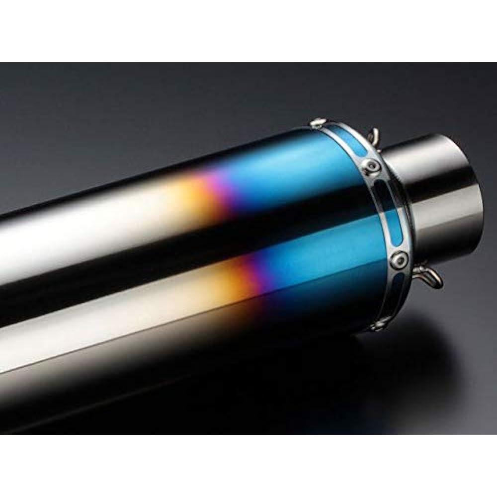 BEAMS Motorcycle Muffler General Purpose Silencer Heat Titanium GP Tail Insertion Diameter φ60.5 U101-01-001