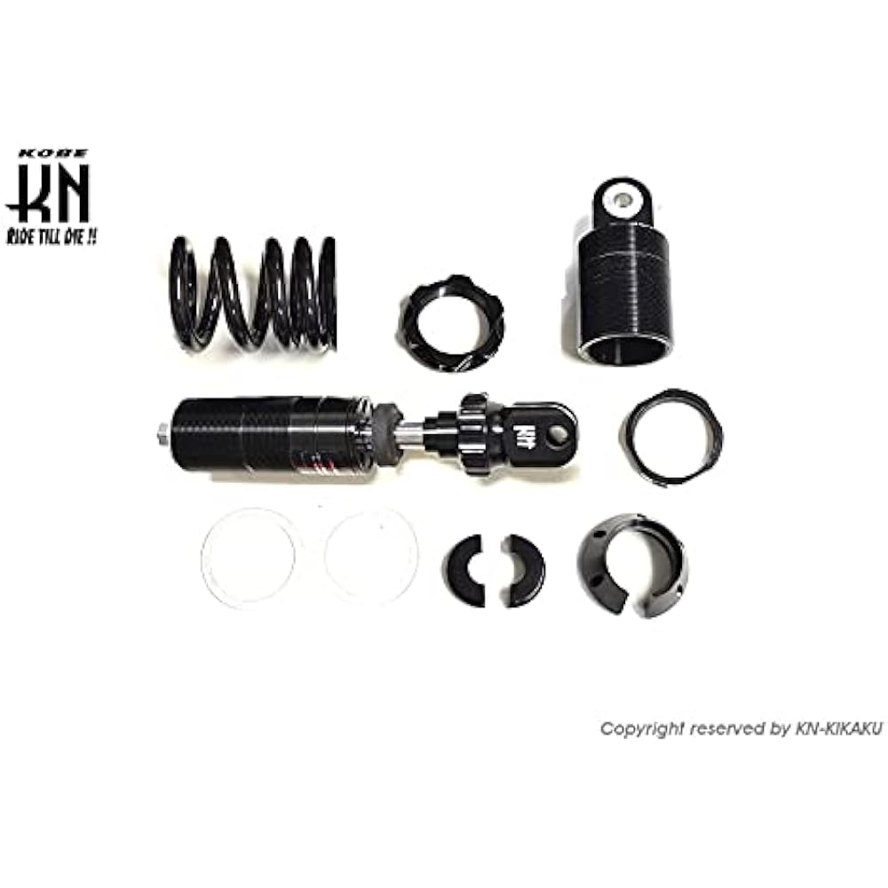 KN Planning Gyro Canopy CANOPY Super Shock 2 with Damping Adjustment Full Length Adjustable Vehicle Height Adjustment Kit 225-250mm Blue