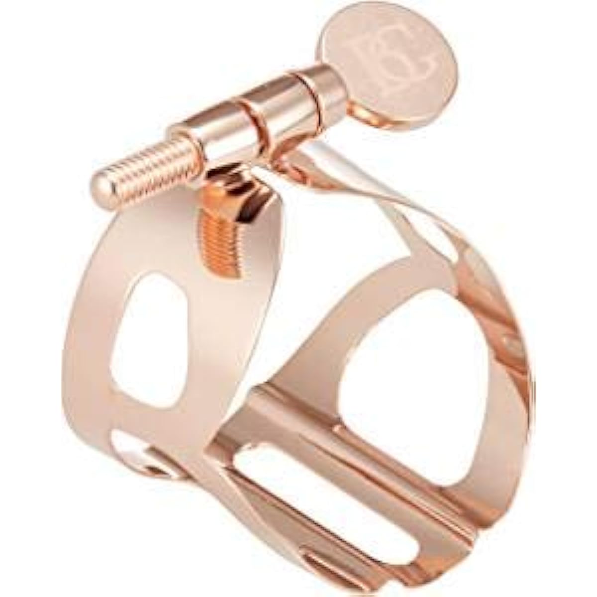 Custom made! BG Tradition Ligature for Baritone Saxophone, Pink Gold Finish, L60PGP