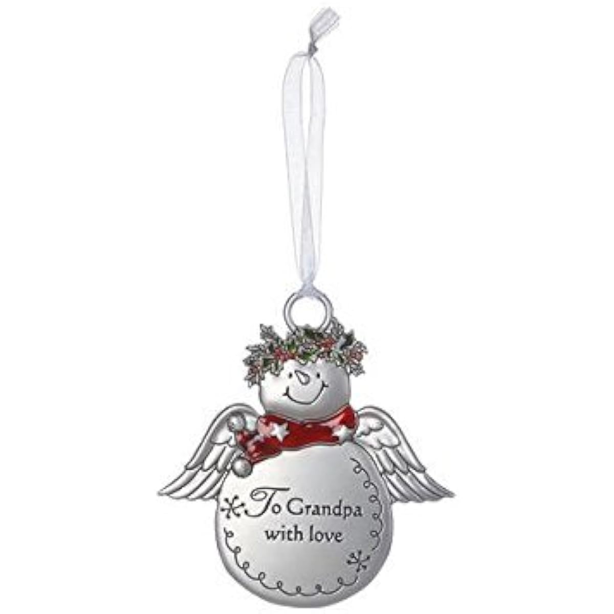 Snowman Christmas Ornaments - To Grandpa With Love