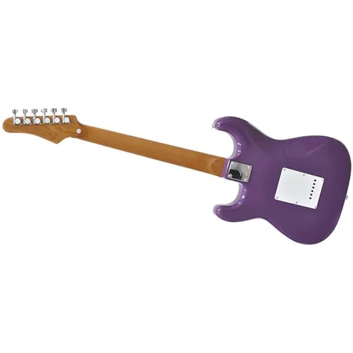 PLAYTECH Electric Guitar Strato Type Carbonized Maple Neck Purple