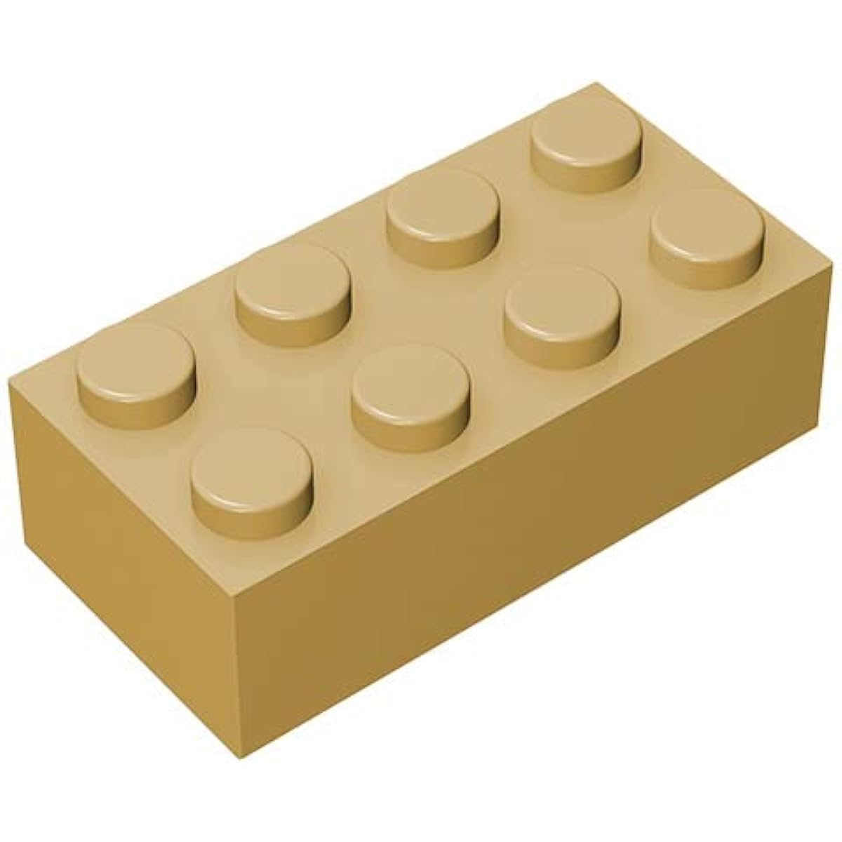 Classic Building Bulk Brick Blocks 2x4 500 Pieces Building Bricks Apricot Yellow Compatible with Lego Parts and Pieces 3001 Creative Playsets Compatible with Major Brands (Color: Apricot Yellow)