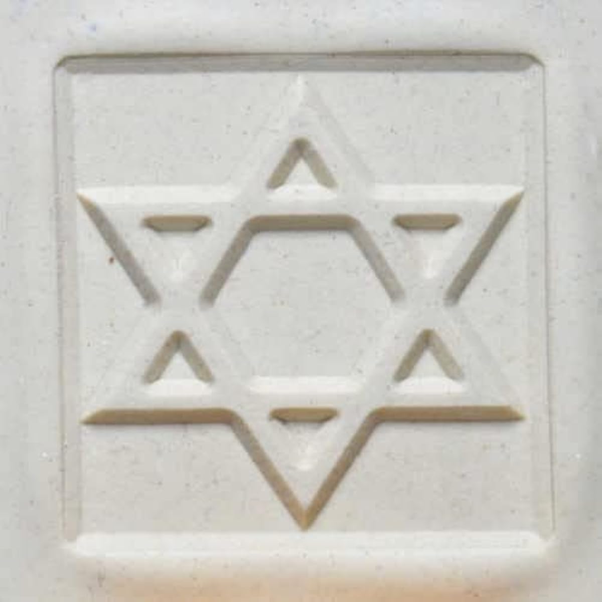 MKM Pottery Tools "Stamps 4 Clay" Large Square Decorative Stamp for Clay (Ssl-48 Star of David)