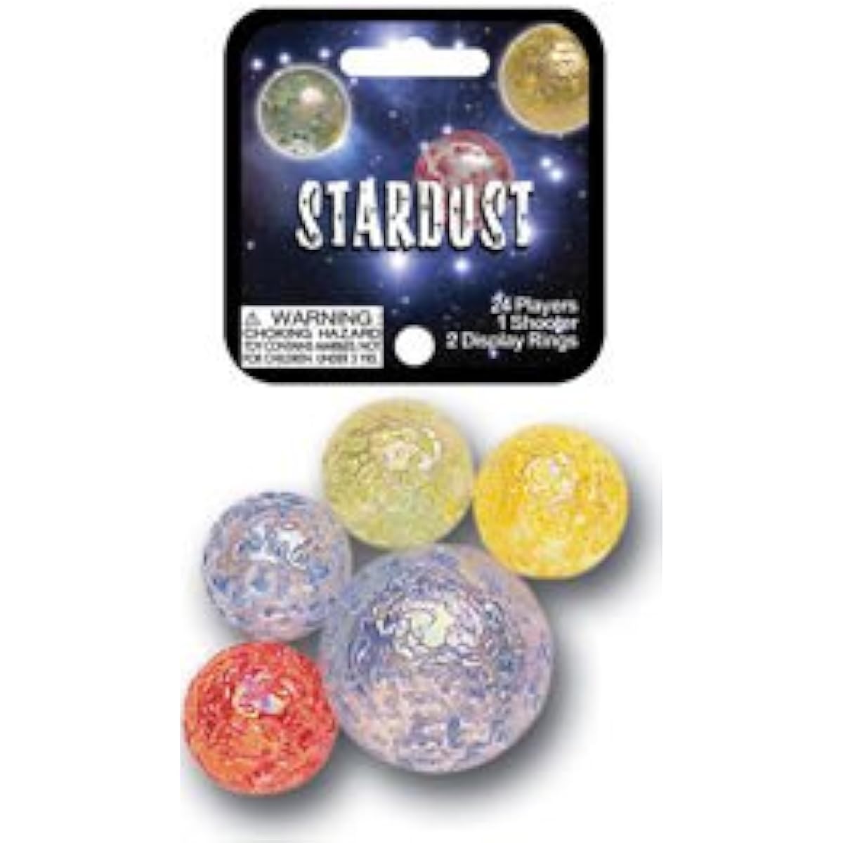 Stardust Game Net Set 25 Piece Glass Mega Marbles