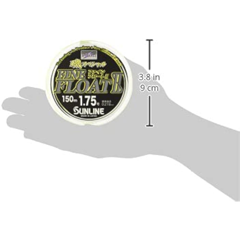 SUNLINE Nylon Line Iso Special Fine Float II 150m No. 1.75 Vivid Yellow
