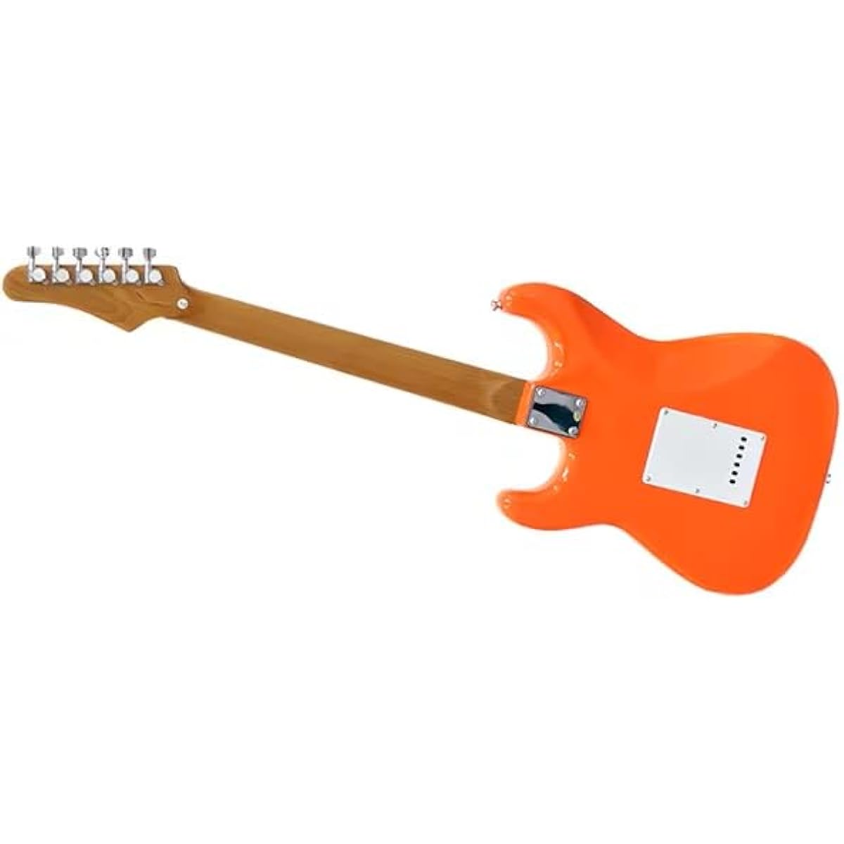 PLAYTECH Electric Guitar Strato Type Carbonized Maple Neck Orange