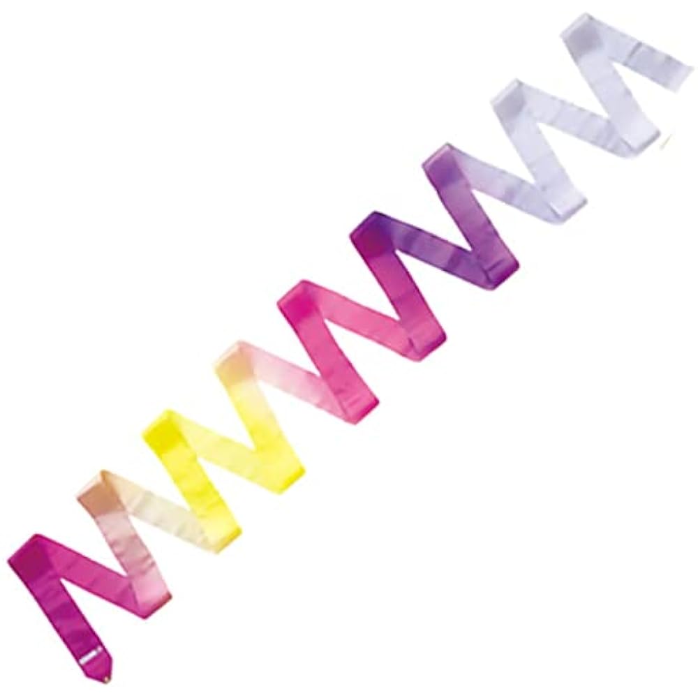 SASAKI Rhythmic Gymnastics Art Gradient Ribbon (5m) Certified by the International Gymnastics Federation MJ-715AG-F