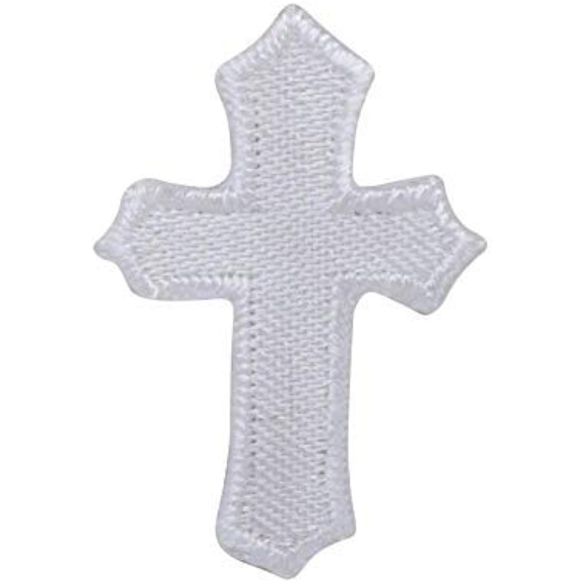 RFM4S S Size - White Cloth - Holy - Christian - Iron-On Patch - Embroidered Applique C