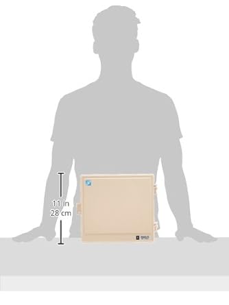 Mirai Kogyo Wall Box, No Roof, Horizontal Type, Effective Fukasa 106, Beige, 1 Piece WB-12AOJ