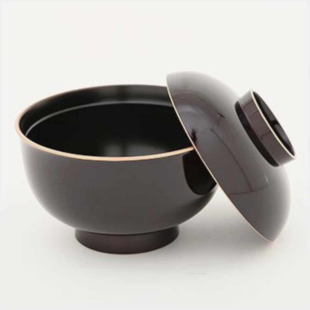 Kitaichi Lacquerware Store Tamebuchi Kin Zoni Bowl Set (5) KT2037
