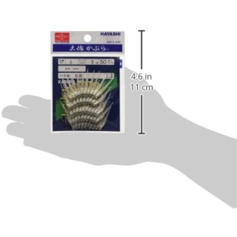 Hayashi Fishing Gear Seisakusho 50 Pieces Tosa Kabura White Bald Skin Horse Mackerel Gold Needle No. 7