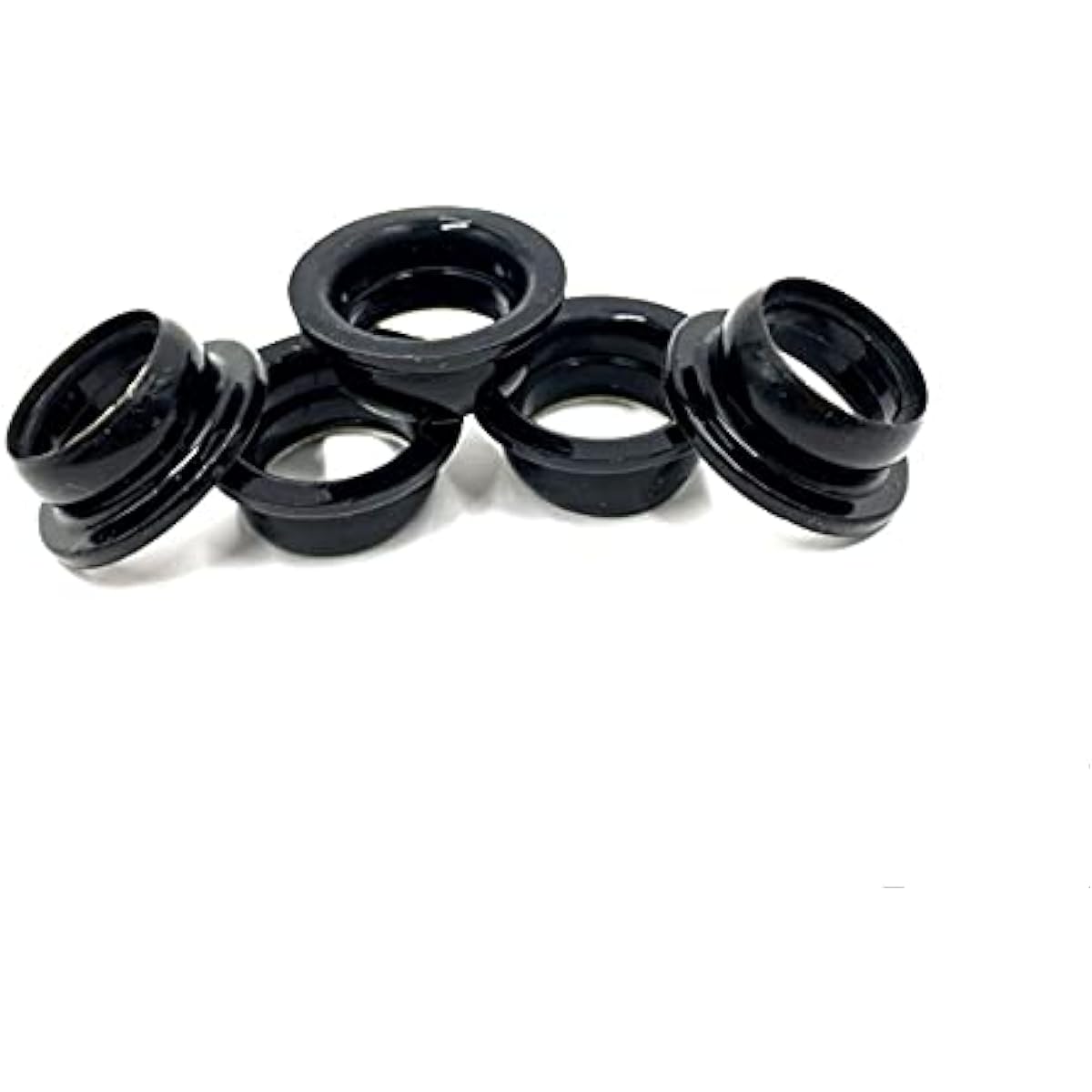 KINGTAIR 1/8 Scale RC Car Nitro Engine .21 25 .28 Rear Exhaust Manifold Gasket Seal Tube Joint Adapter Silicone Gasket 5pcs/Bag Black