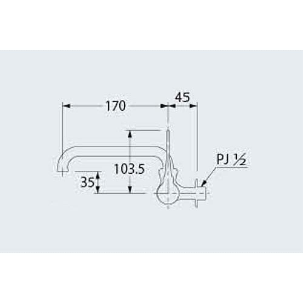 Kakudai lever type horizontal adjustable faucet 7273-13