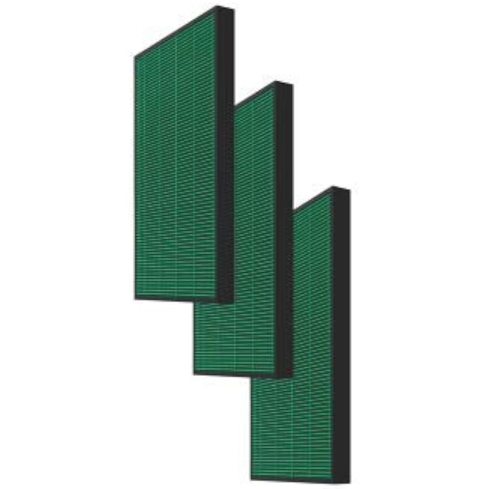 COWAY Air Purifier AIRMEGA 600 Air Mega Replacement MAX2 Green Filter Set of 3