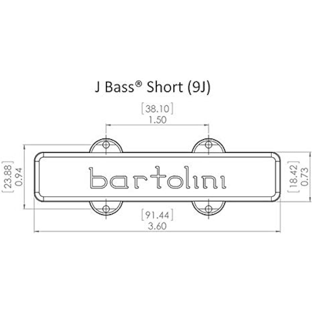 BARTOLINI Bass Pickup 9CBJD-S1