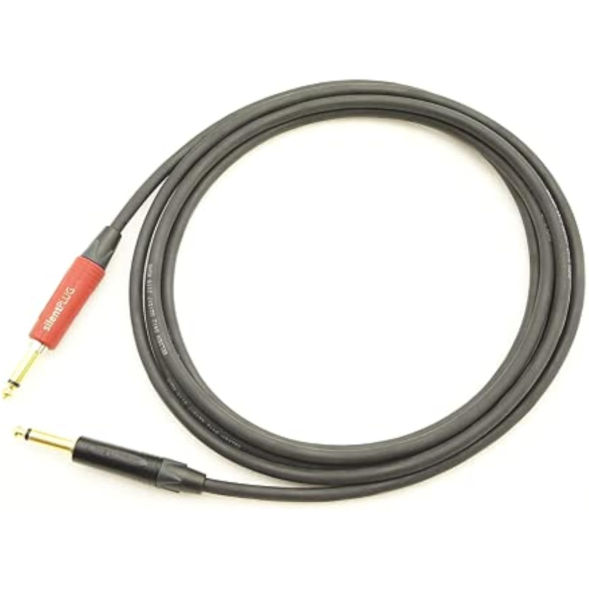 BELDEN 8412 Guitar Shield SS (NEUTRIK Gold Plated) with Silent Plug (5m, Black)