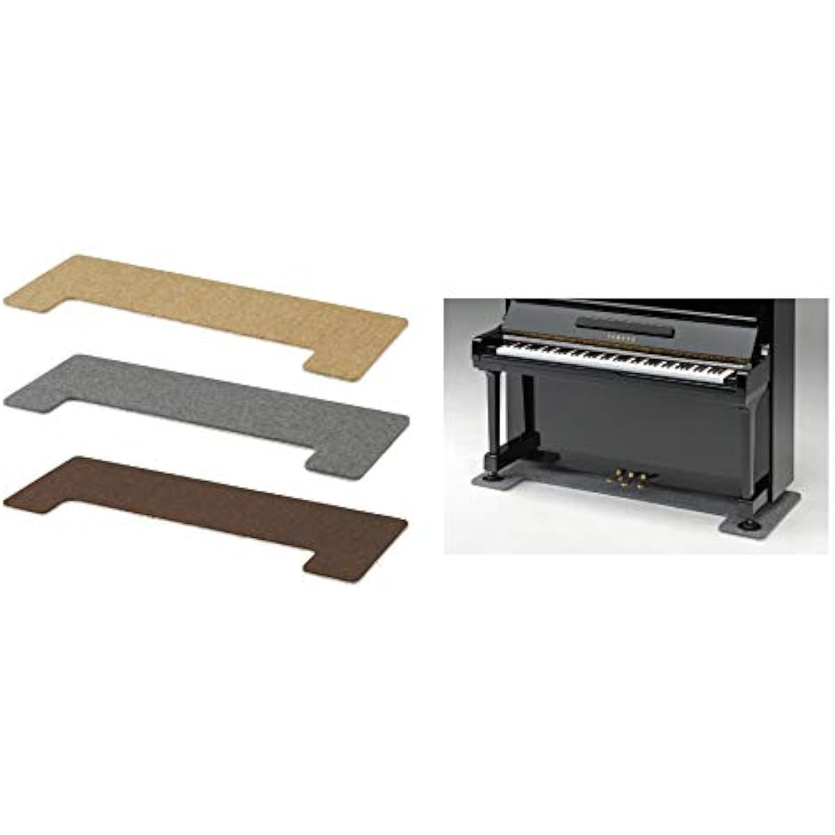 Flat Board, Depth 70cm, Quiet, for Upright Pianos, FBS (Brown) (for floor reinforcement, soundproofing, and heat insulation, mandatory for apartments)
