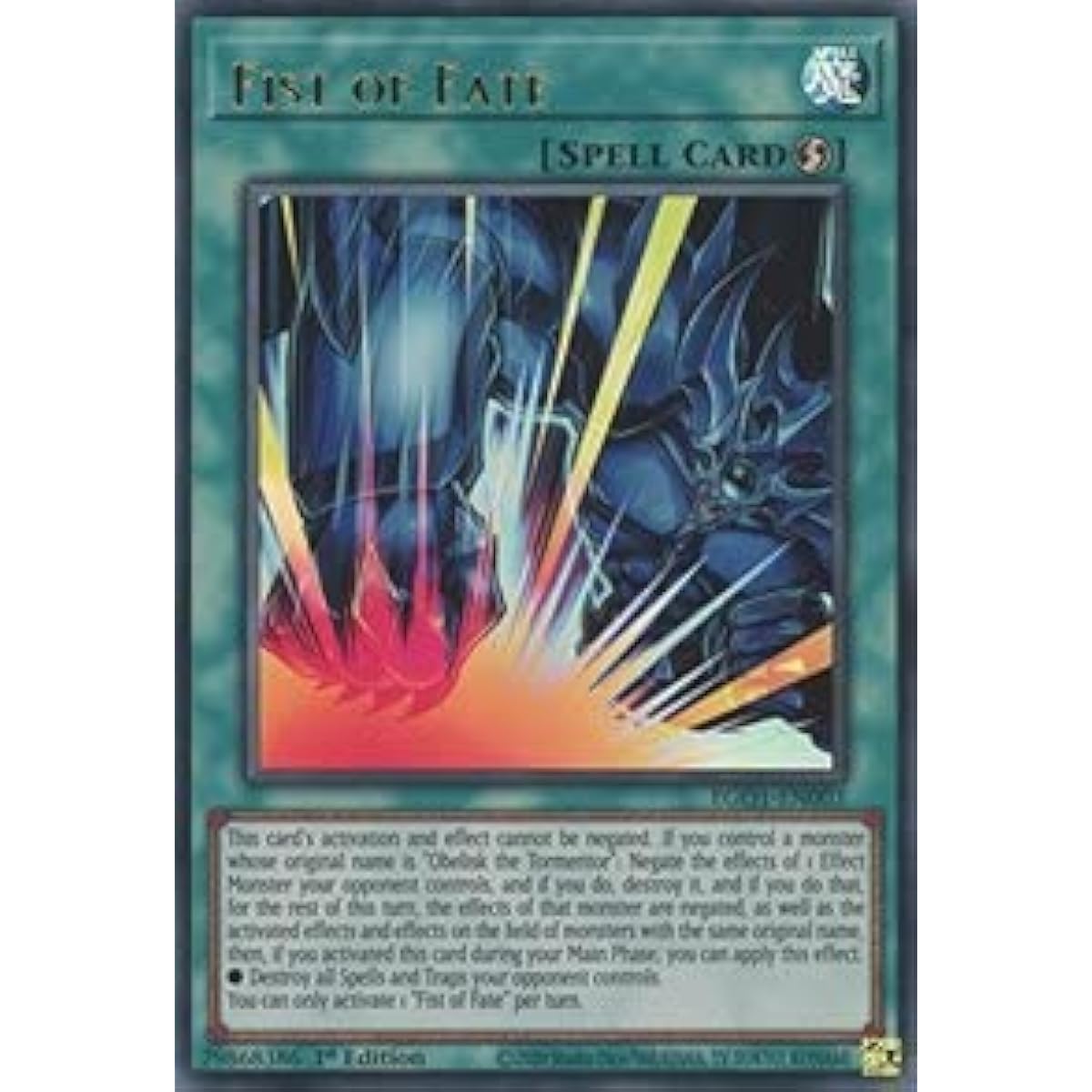 Fist of Fate EGO1-EN003 Ultra Rare First Edition