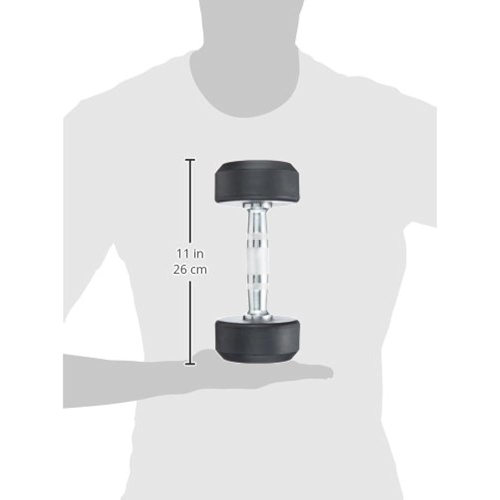 EVERNEW Rubber Dumbbell 5kg ETB464