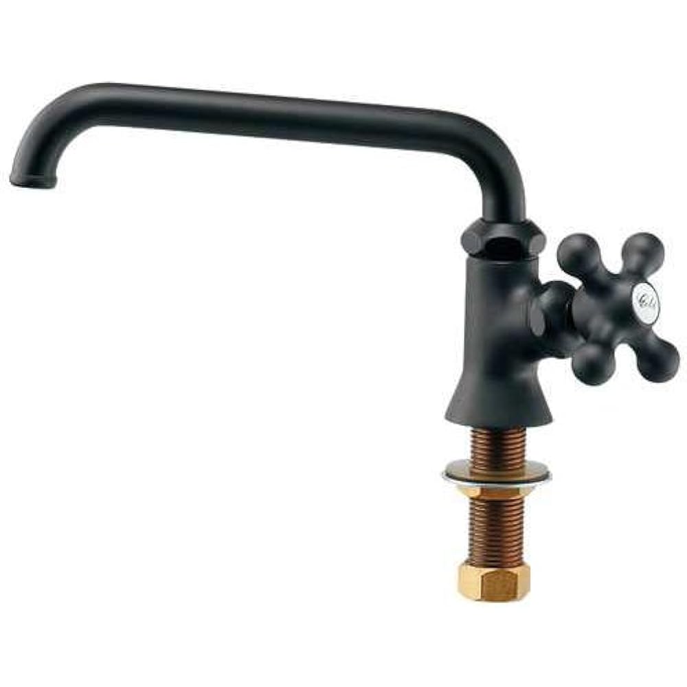 Kakudai Color Vertical Flexible Faucet Matte Black 700-716-13