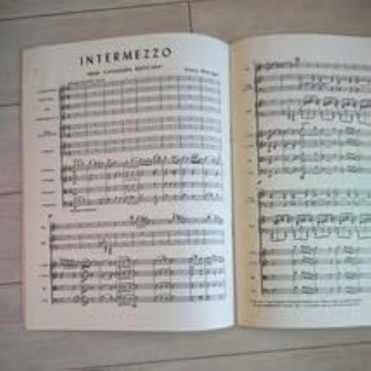 Mascagni / Cavalleria Rusticana "Interlude" Conductor's score, orchestral part set Part score