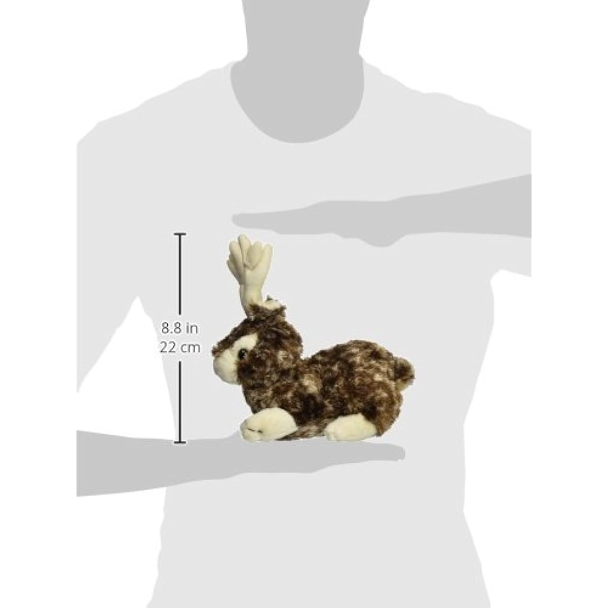 Wishpets 8 Crouching Jackalope Plush by Wishpets