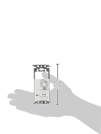 Panasonic Cosmo Series Wide 21 Embedded Electronic Bathroom Ventilation Switch Switch Space, 12 Hour Timer, Approximately 10 Seconds - 12 Hours Variable, For Both AC/DC Motor Types, White WTC53935W