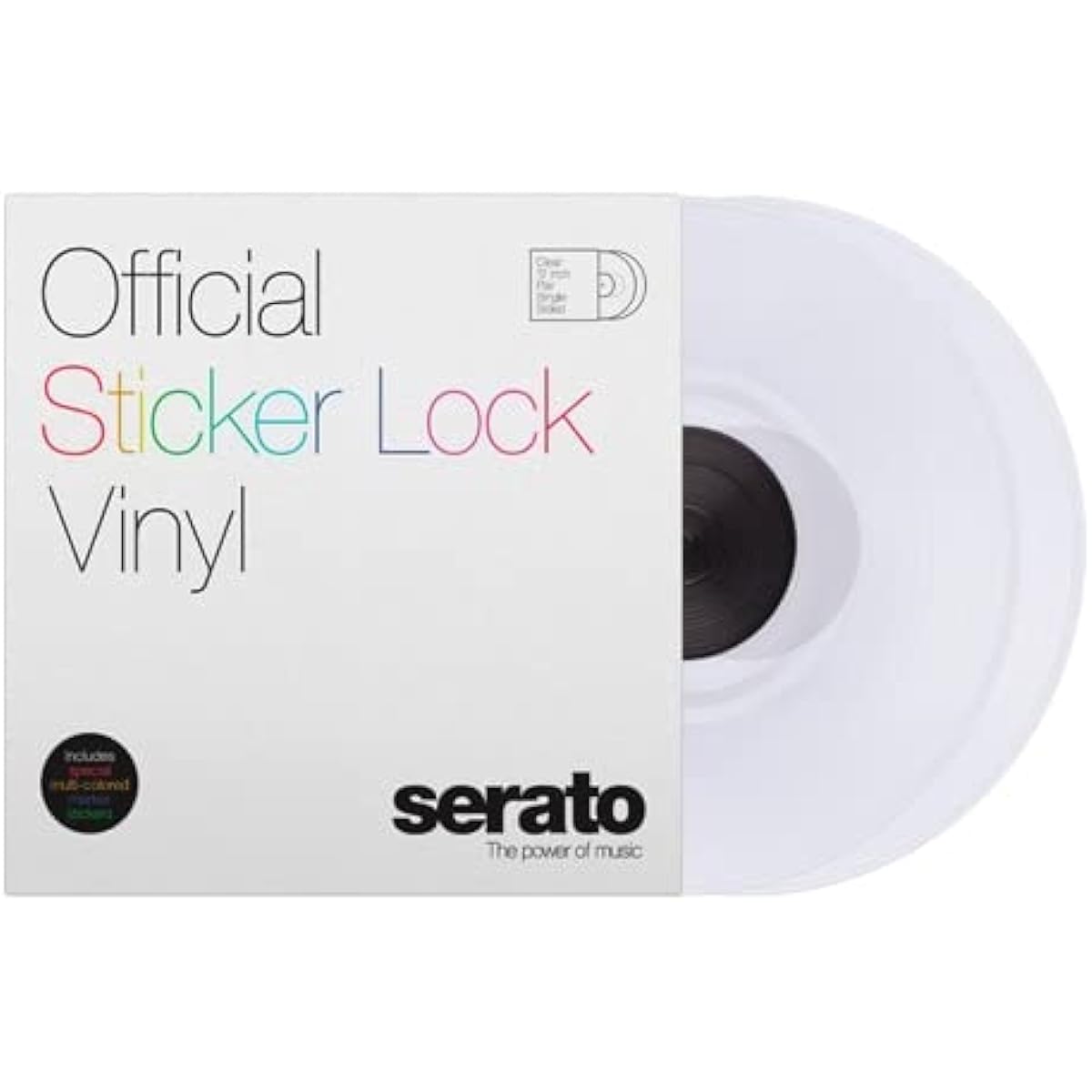 SERATO 12" Serato Sticker Lock Vinyl (Pair) (Includes Marking Sticker) Control Record/CD