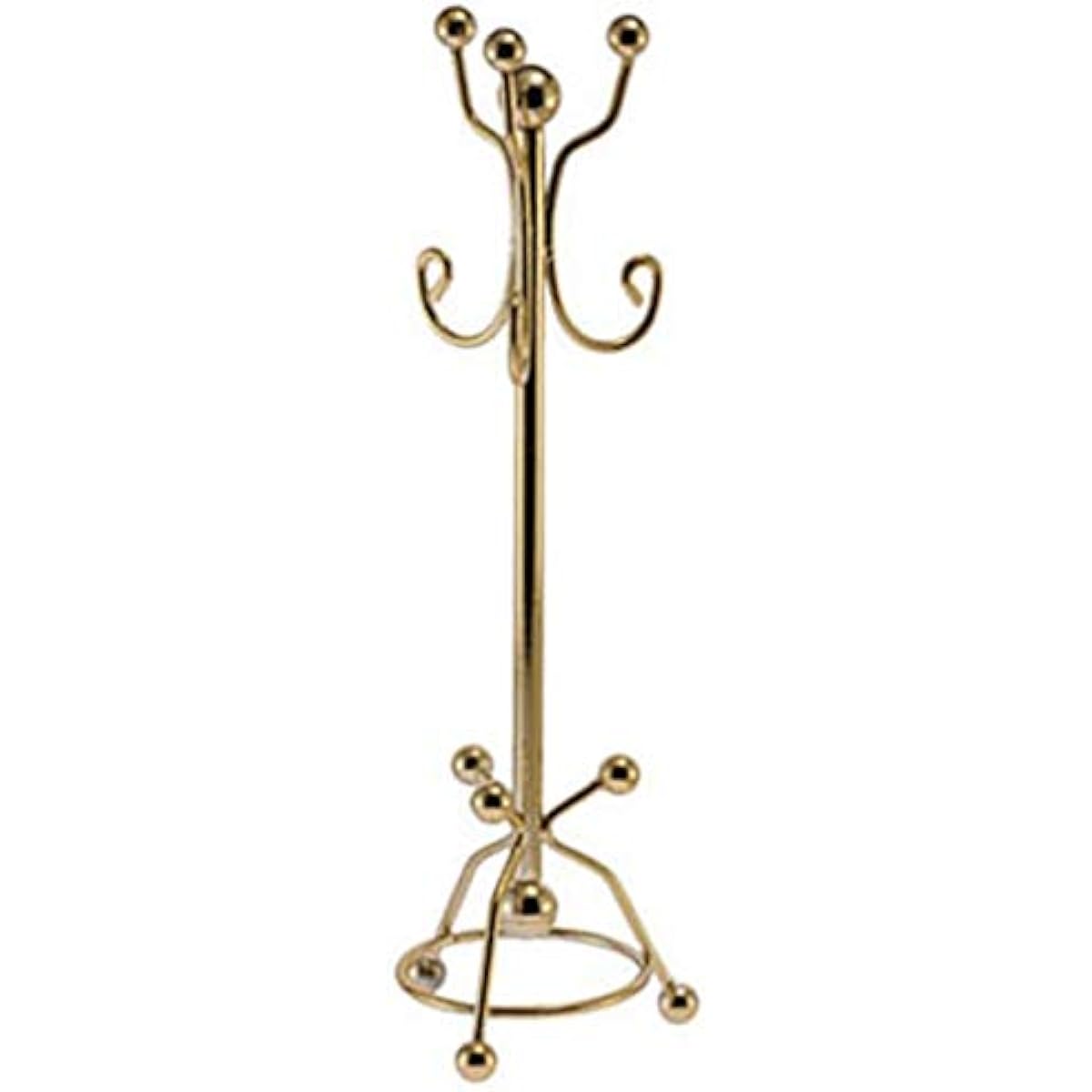 Dollhouse Miniature Hall Coat Brass Tree