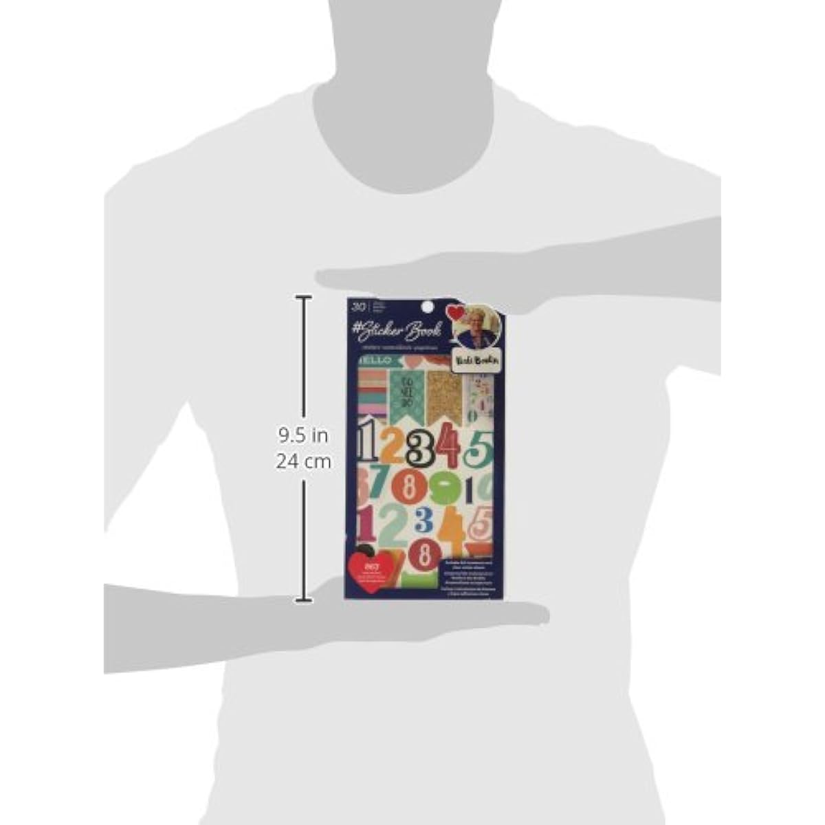 American Crafts Book Stickers and Bling - Vicki Boutin - Gold Foil - 30 Sheets 344864