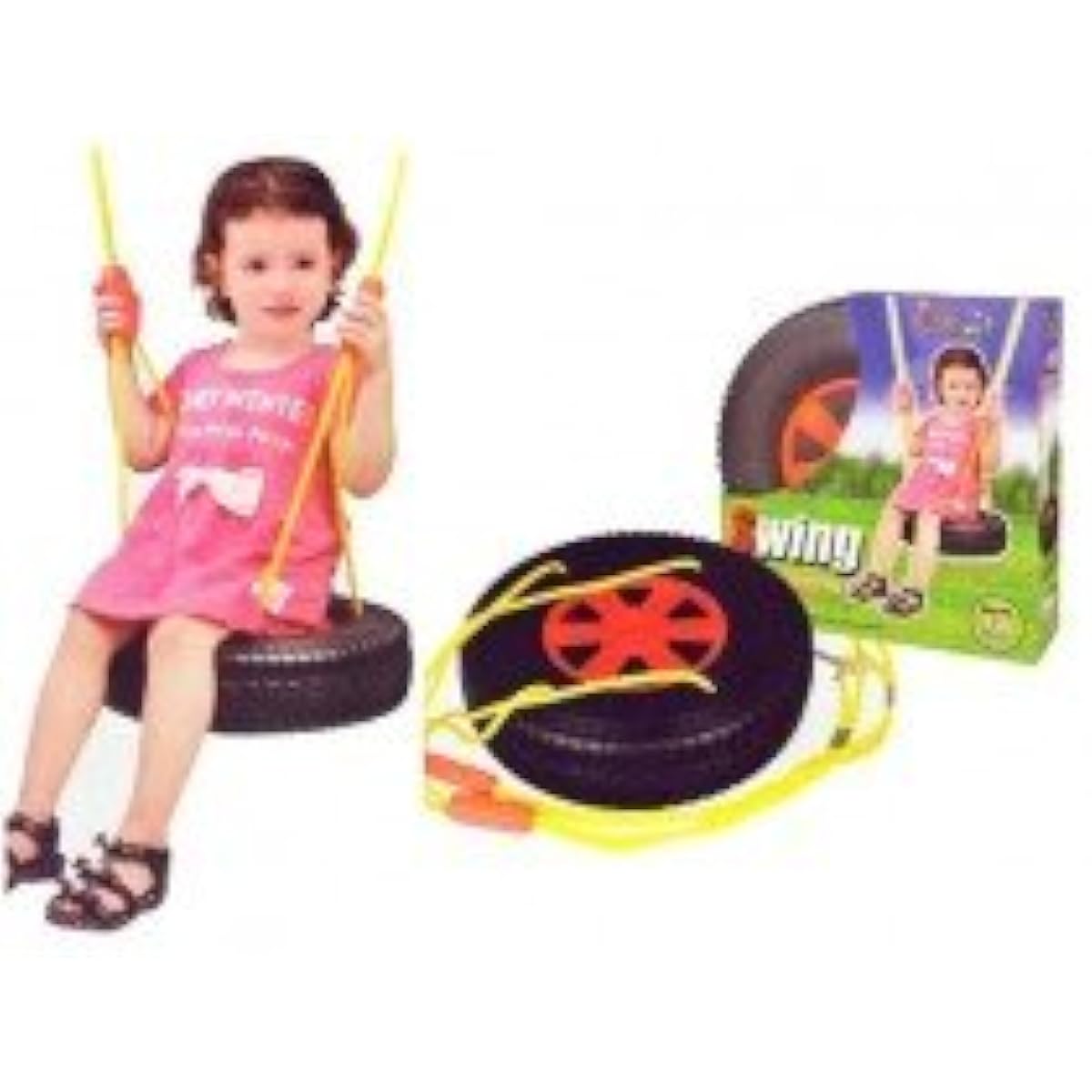 AZ Imports & Trading PS81J Tire Swing Playset - 16in.