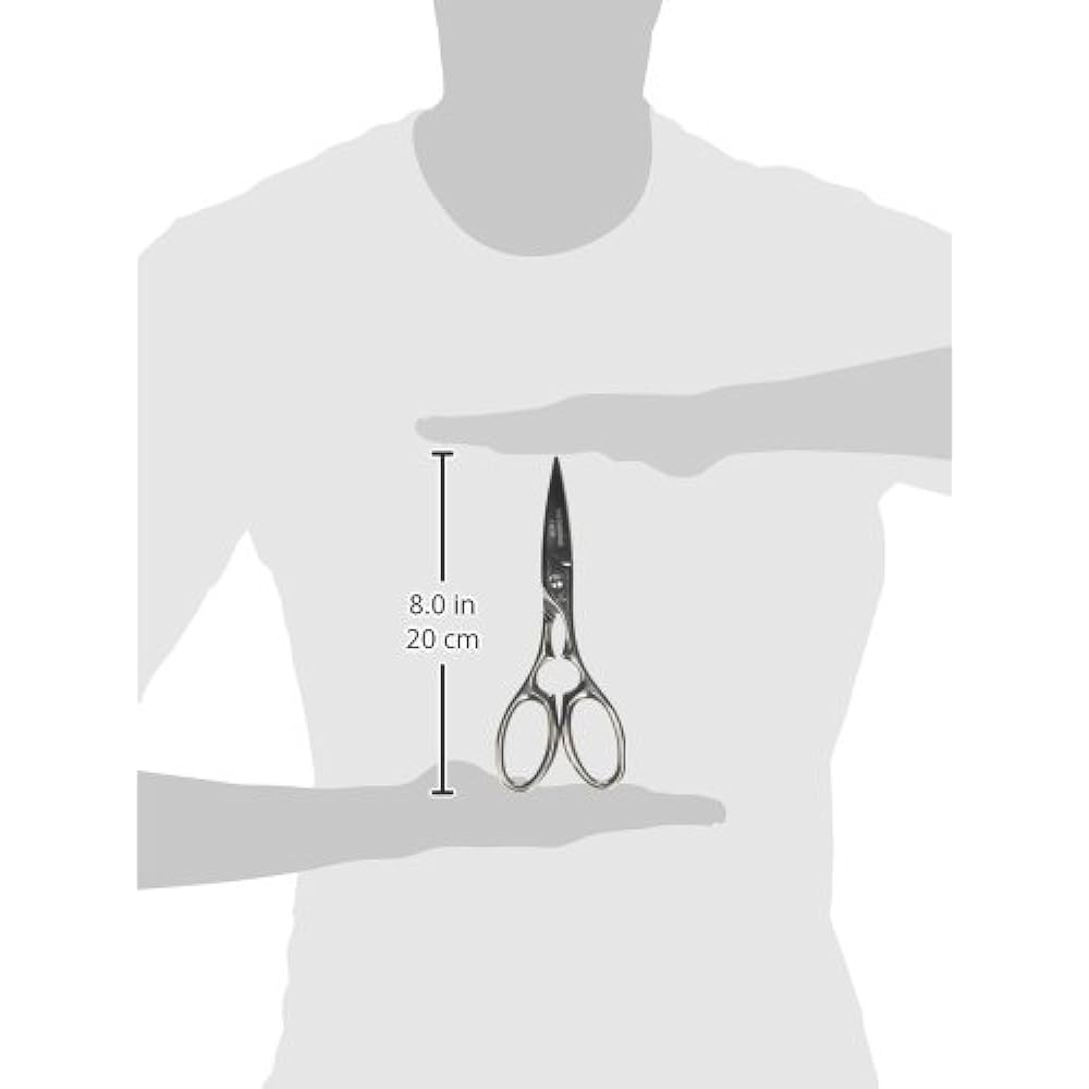 VICTORINOX Kitchen Scissors Pro Silver All Metal Professional Specifications 7.6376