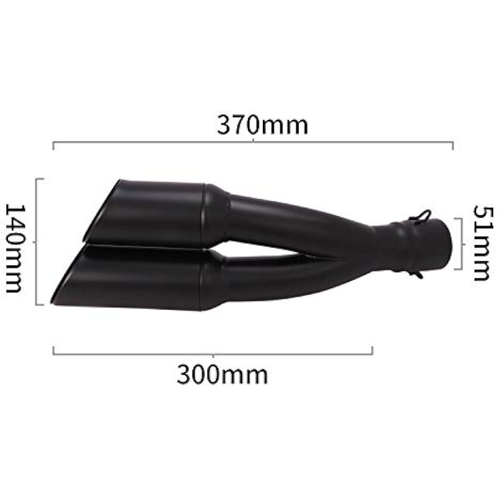 Bike muffler slip-on muffler bike silencer φ50.8 50.8mm left and right