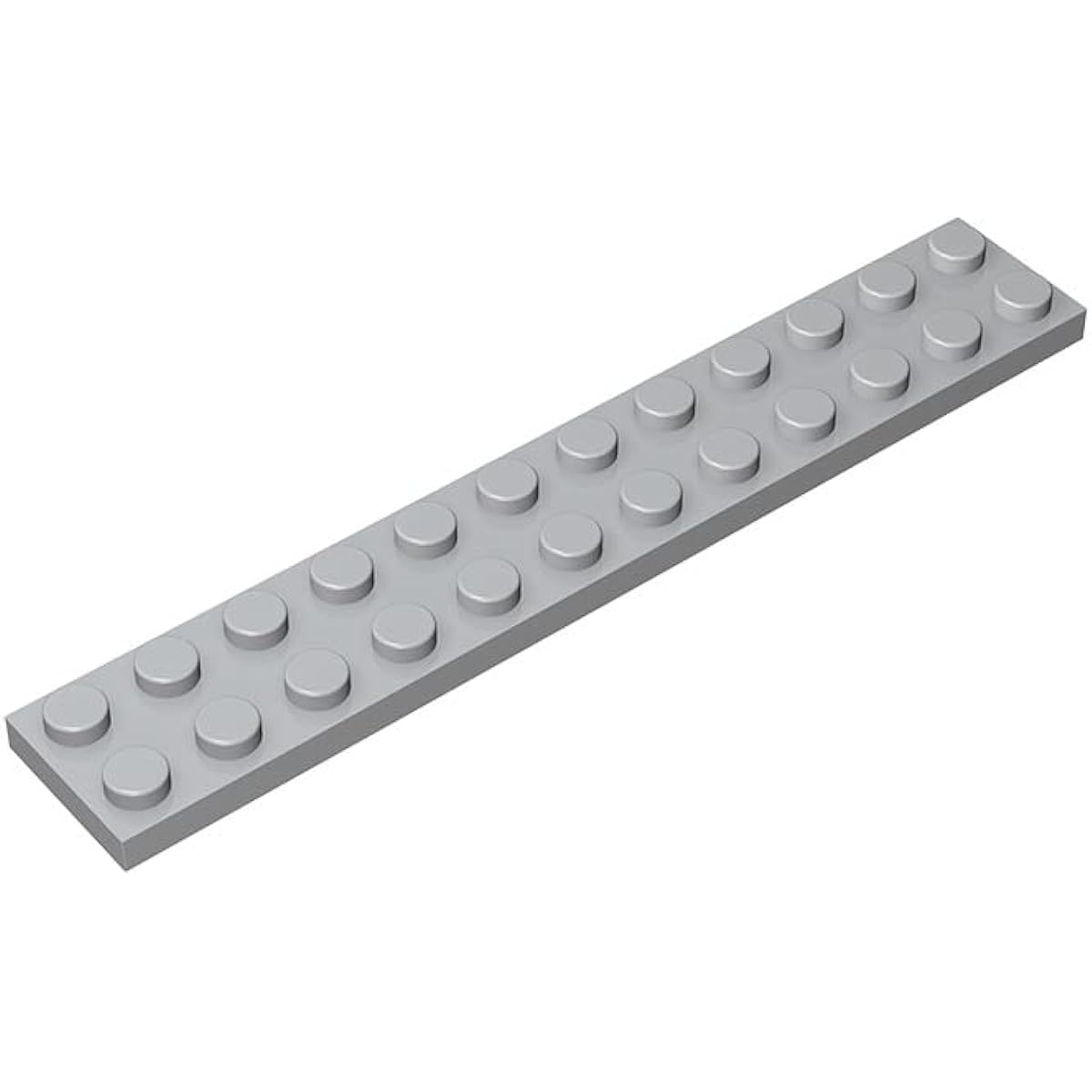 Classic Building Plates 2x12 100 Pieces Black Bulk Plates Compatible with Lego Parts and Pieces 2445 Compatible with All Major Brick Brands (Color: Black)
