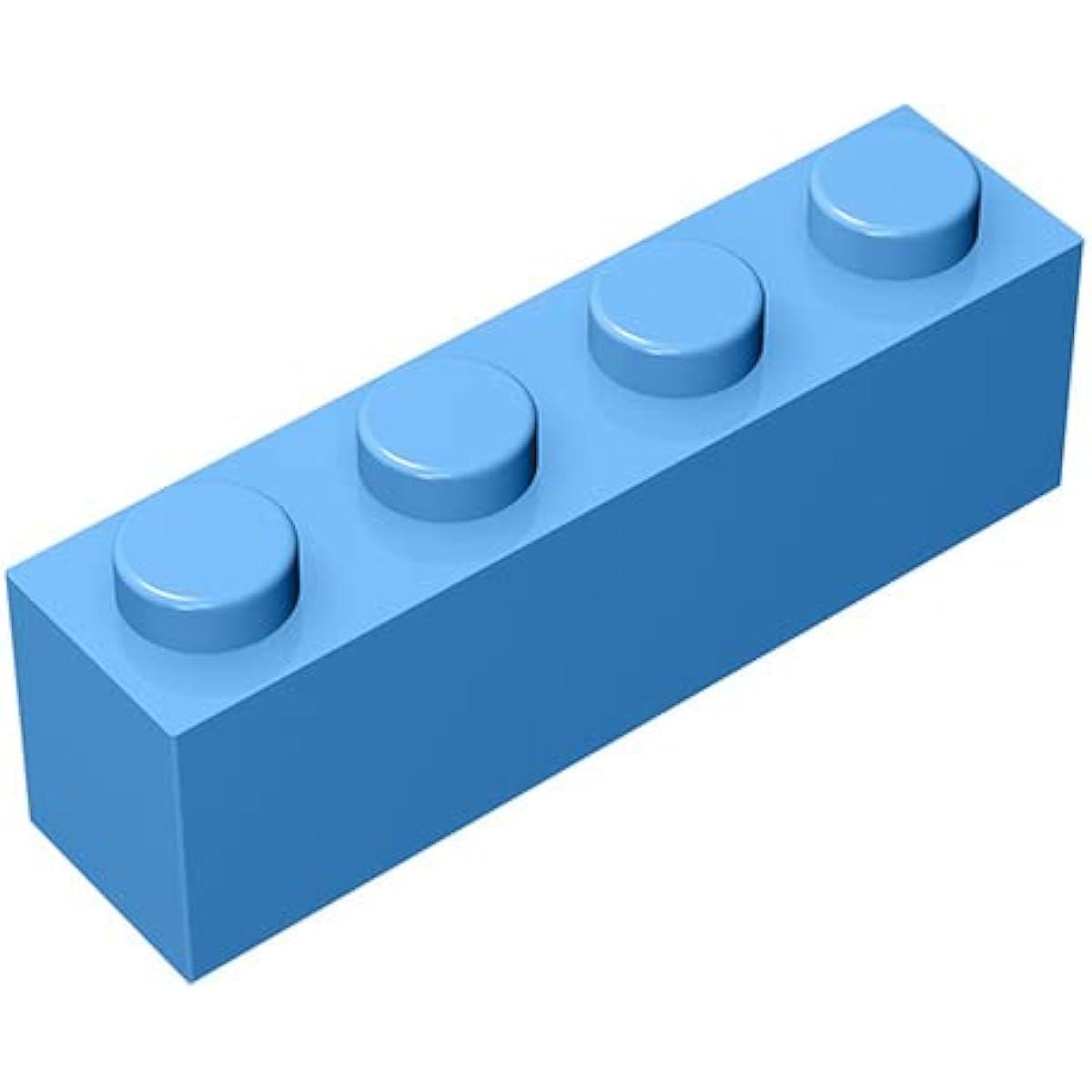Classic Building Bricks 1x4, 100 Pieces Bulk Blocks, Light Blue 1x4 Bricks, Lego Parts and Pieces 3010 (Color: Light Blue)
