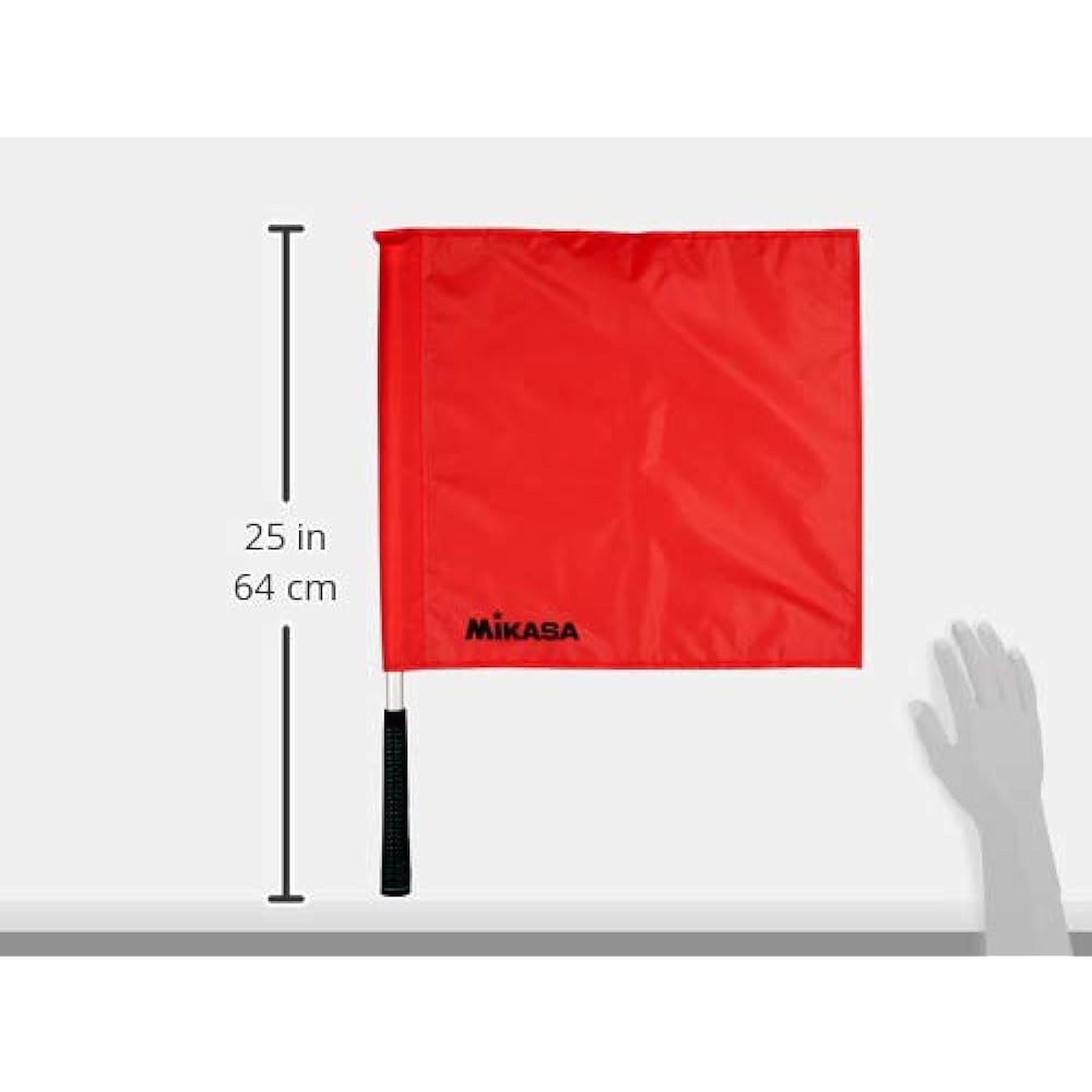 MIKASA Linesman Flag for Volleyball Red with Exclusive Case BA-17