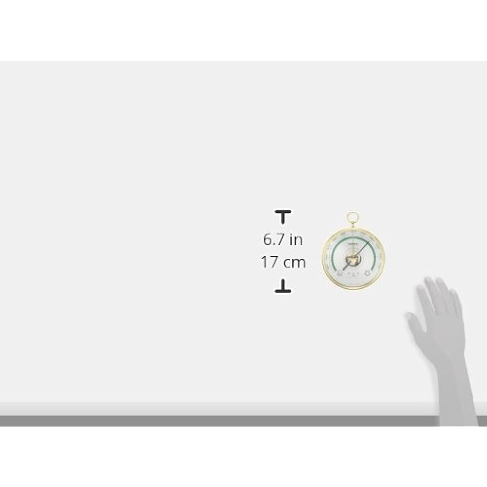 Empex Weather Meter Forecaster (Barometer) BA-654 Gold Diameter 13cm
