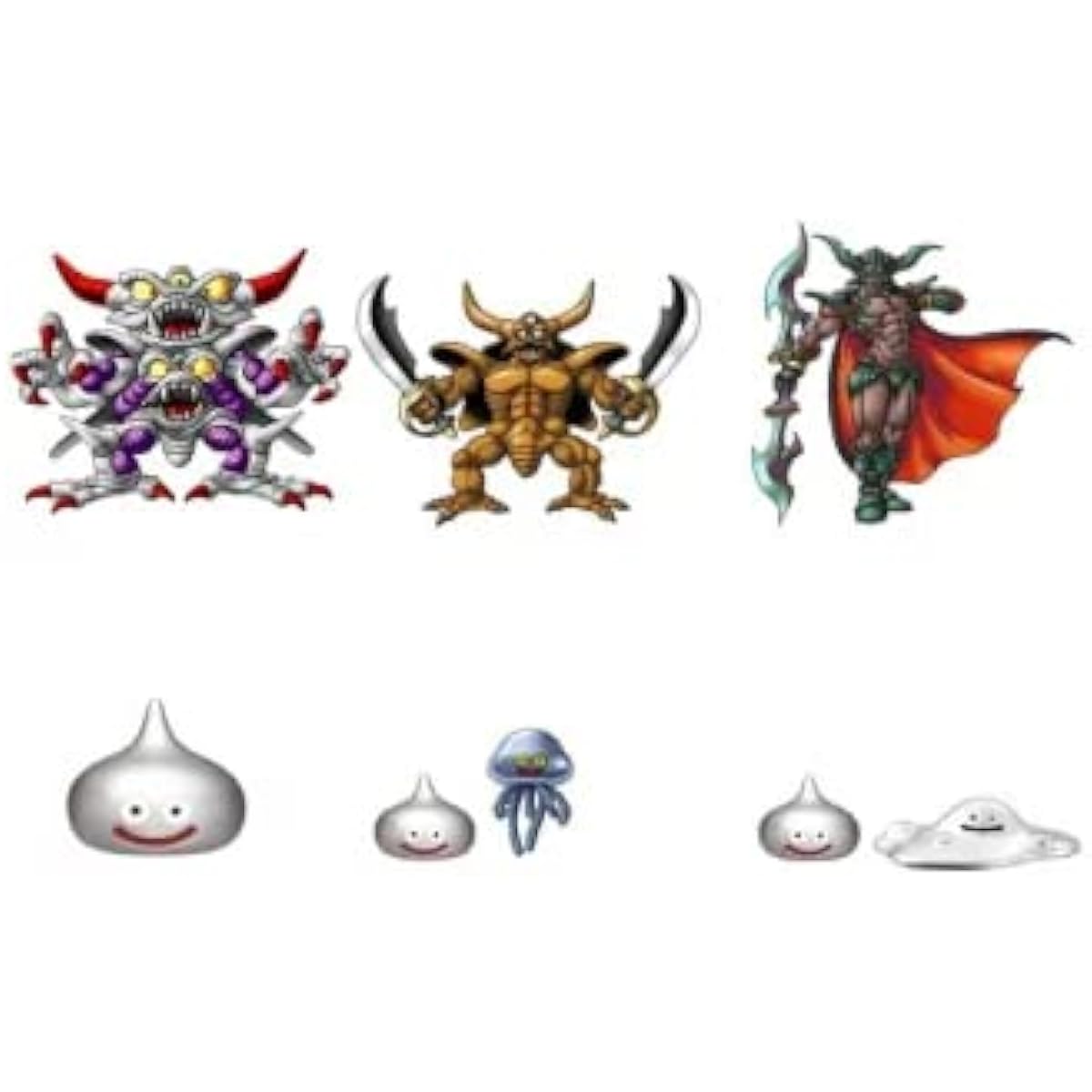 Dragon Quest Crystal Monsters True Demon King and Metal Slime 6-piece set Complete set Gachapon Capsule figure Gachapon