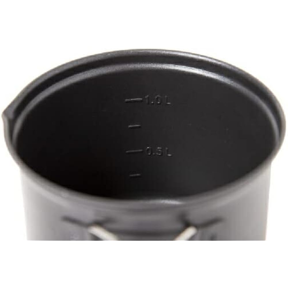 Whole Earth Outdoor Camping Cooker Set Pot Cup Aluminum Tableware NOMAD COOKER SET BK WE23DJ66 Black