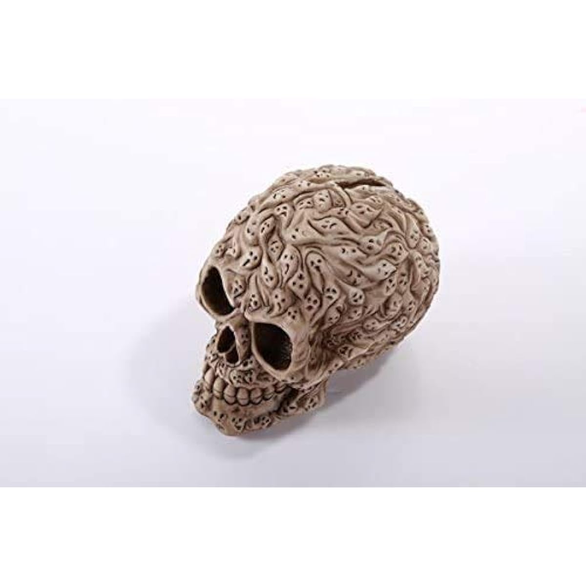 Pacific Giftware Spirit Ghost Print Skull Piggy Bank Desktop Figurine 4.75" Halloween Decor Gift