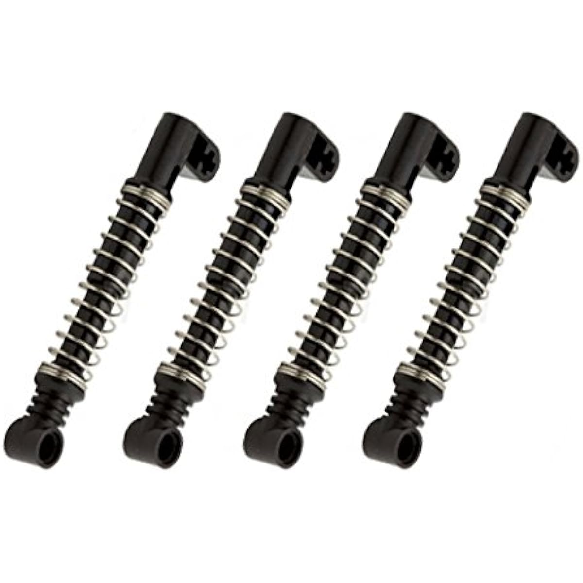LEGO Technic NEW 4 pcs BLACK SHOCK ABSORBER Spring Suspension Car Truck Off Road Vehicle Part Piece