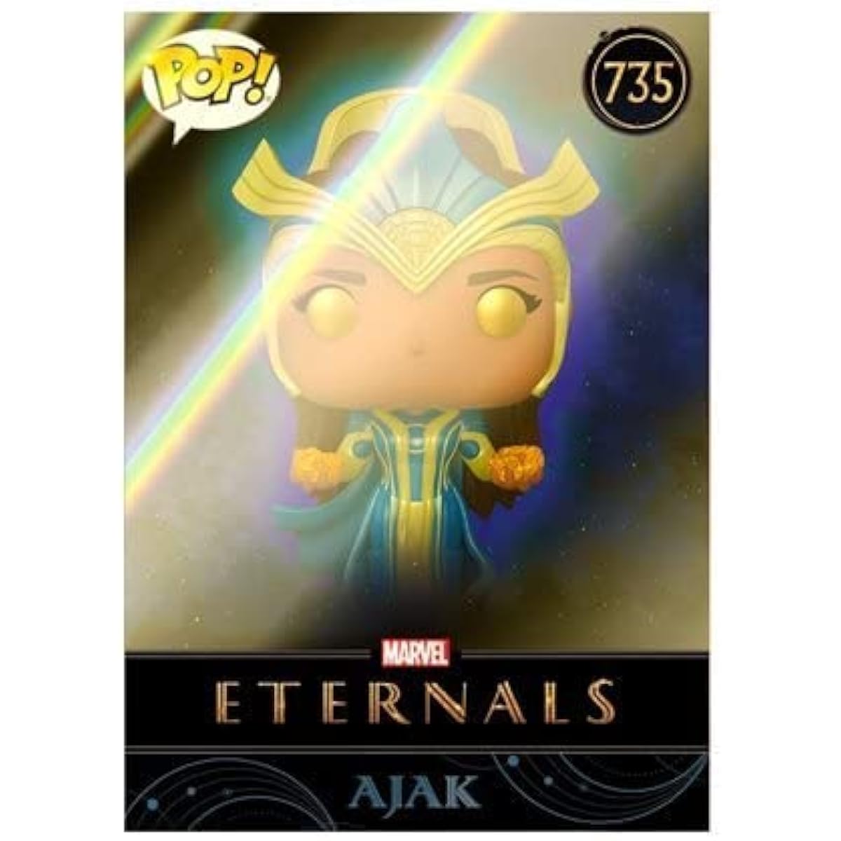 Eternals Ajak Pop! Vinyl Figure with Collectible Card - Entertainment Earth Exclusive