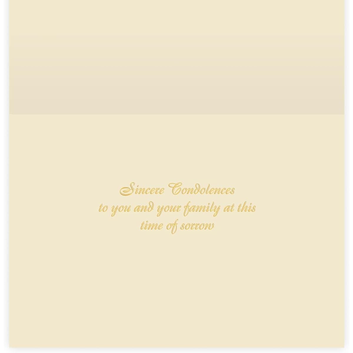 The Gallery Collection - Elegant Expressions Sympathy Card with Pearl Lined Envelope