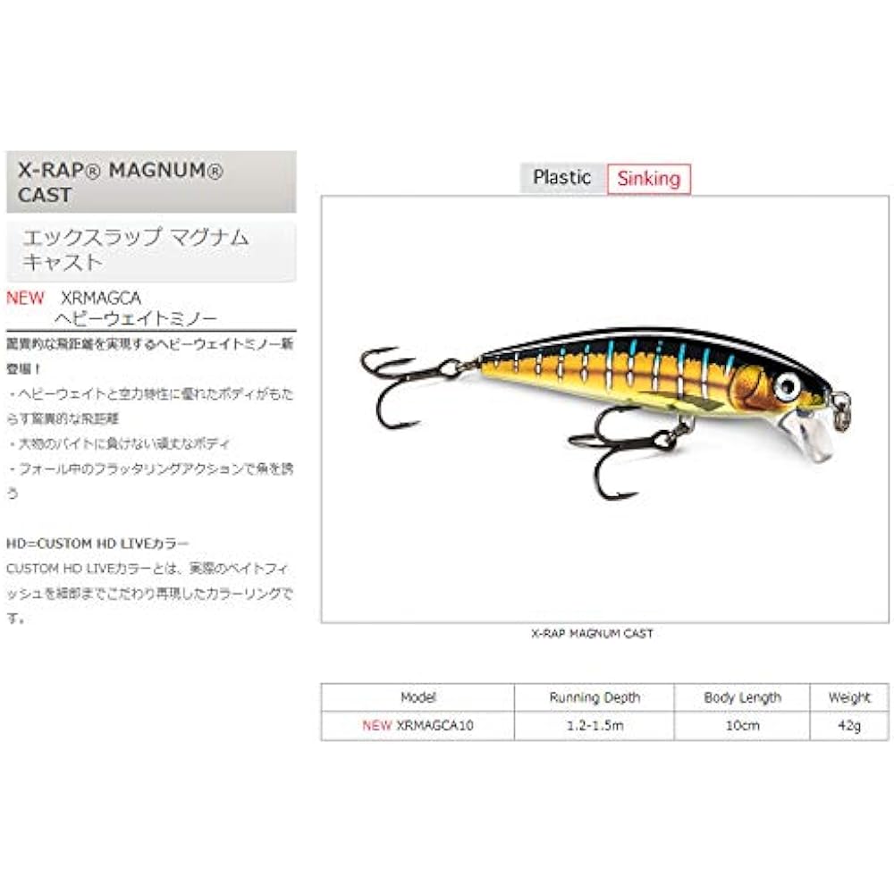 Rapala X-Wrap Magnum Cast XRMAGCA10 10cm/42g